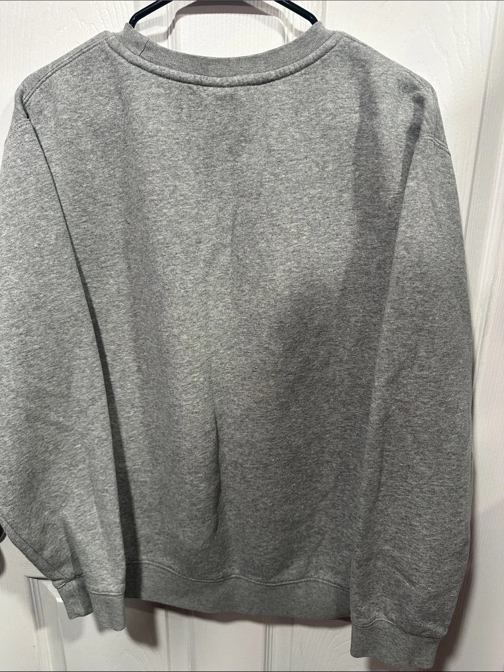 Nike Heather Gray Minimal Swoosh Crewneck Sweatshirt